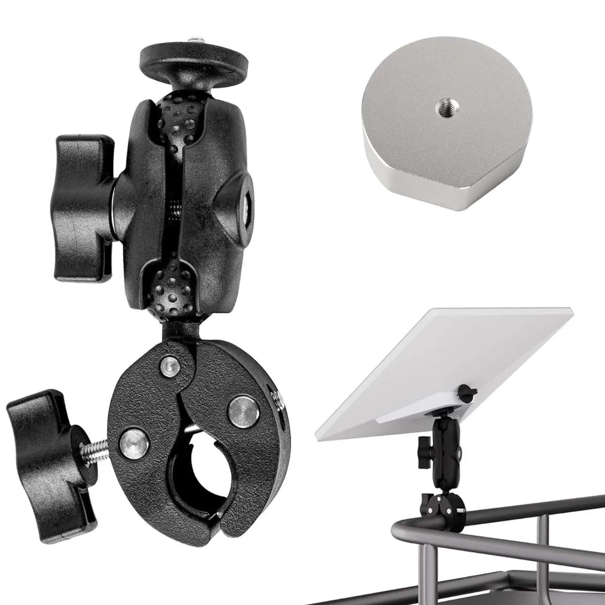 Starlink Mini clamp mount for RV ladders railings aluminum alloy ABS